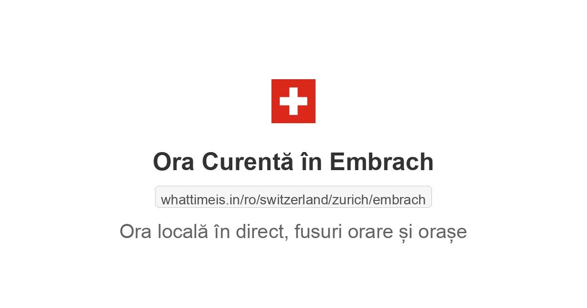 Ora curentă în Embrach