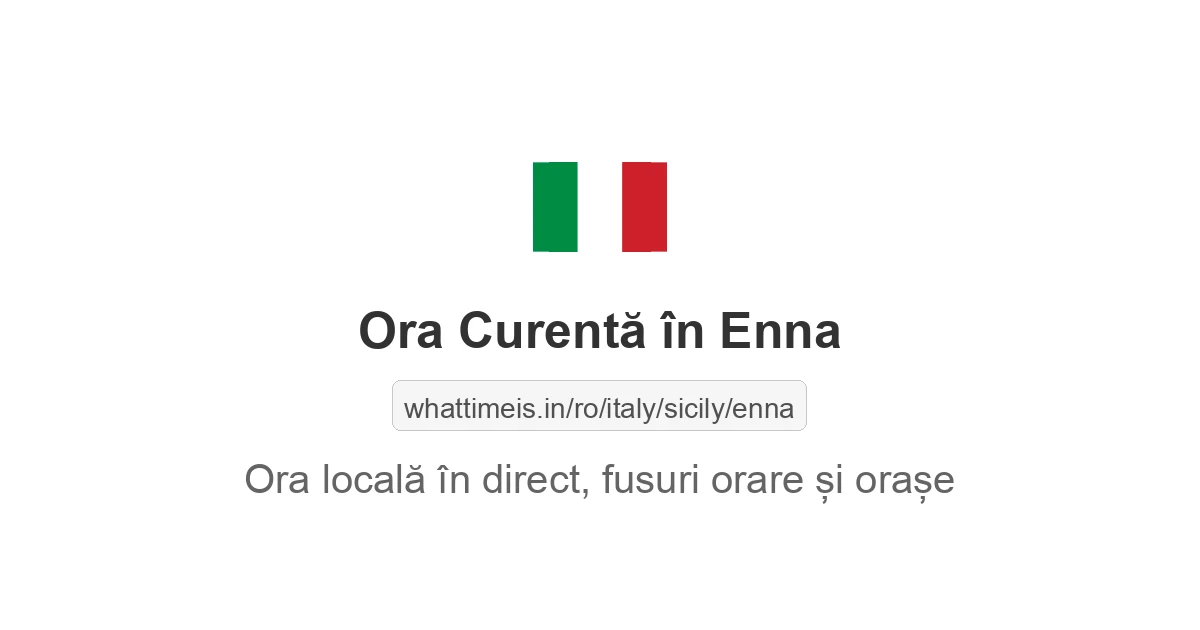 Ora curentă în Enna