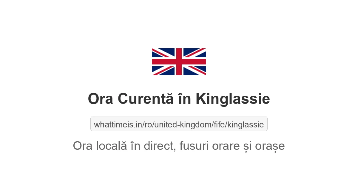 Ora curentă în Kinglassie