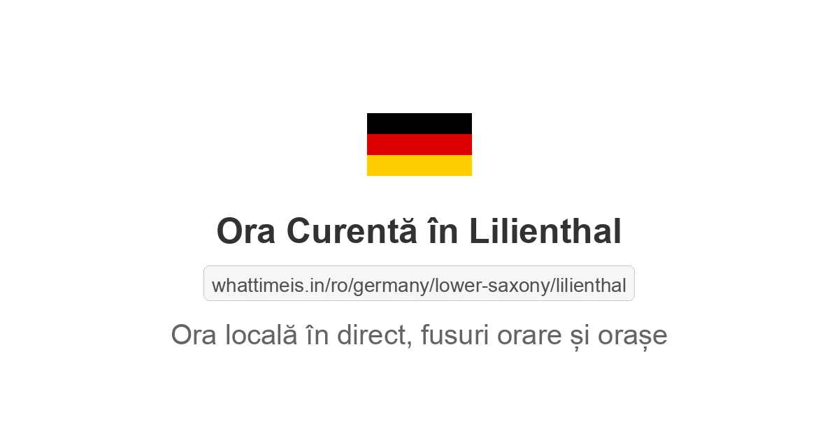 Ora curentă în Lilienthal