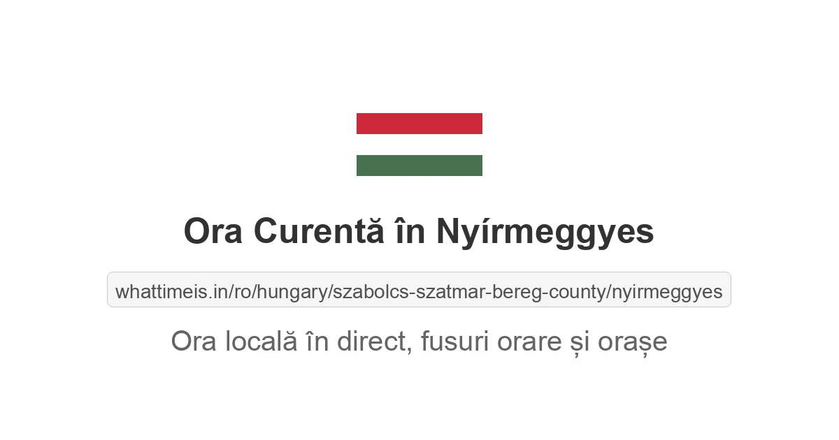Ora curentă în Nyírmeggyes