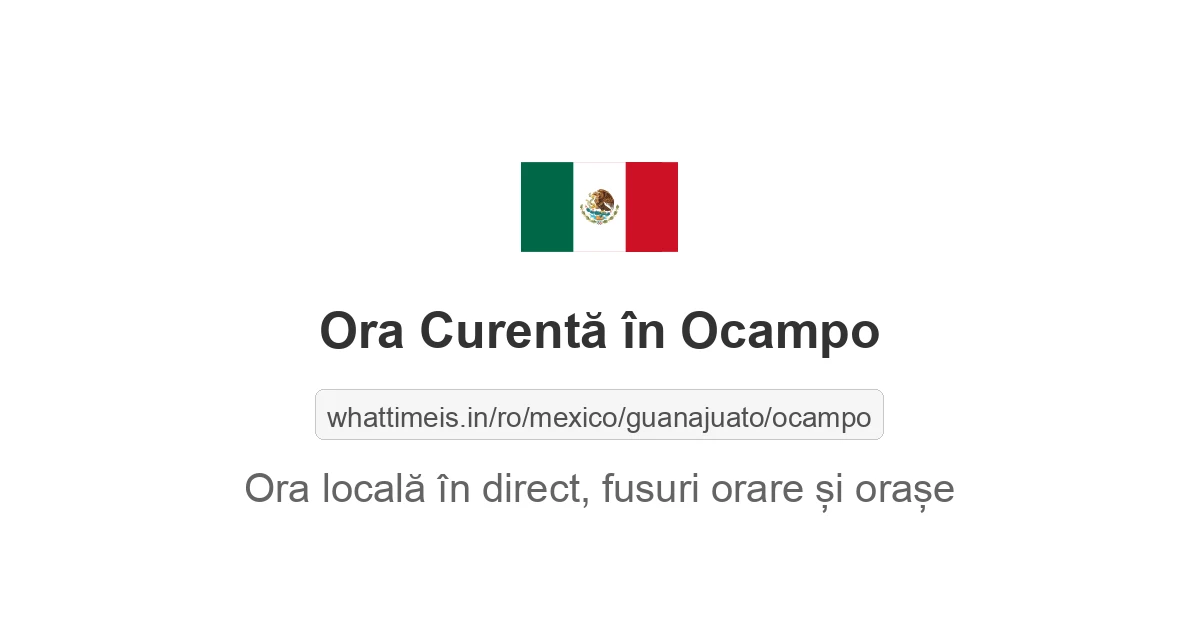 Ora curentă în Ocampo