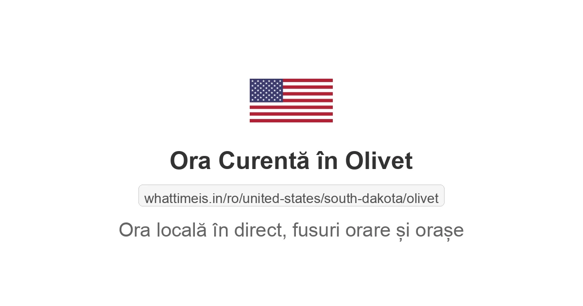 Ora curentă în Olivet