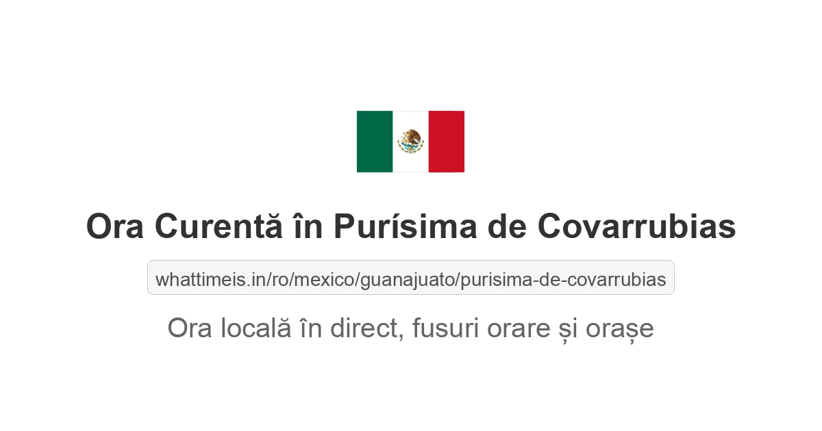 Ora curentă în Purísima de Covarrubias