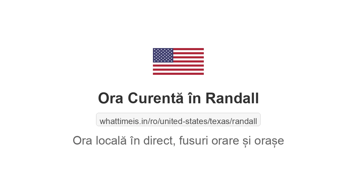 Ora curentă în Randall