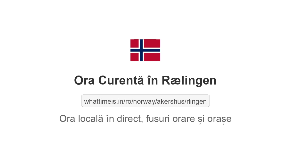 Ora curentă în Rælingen