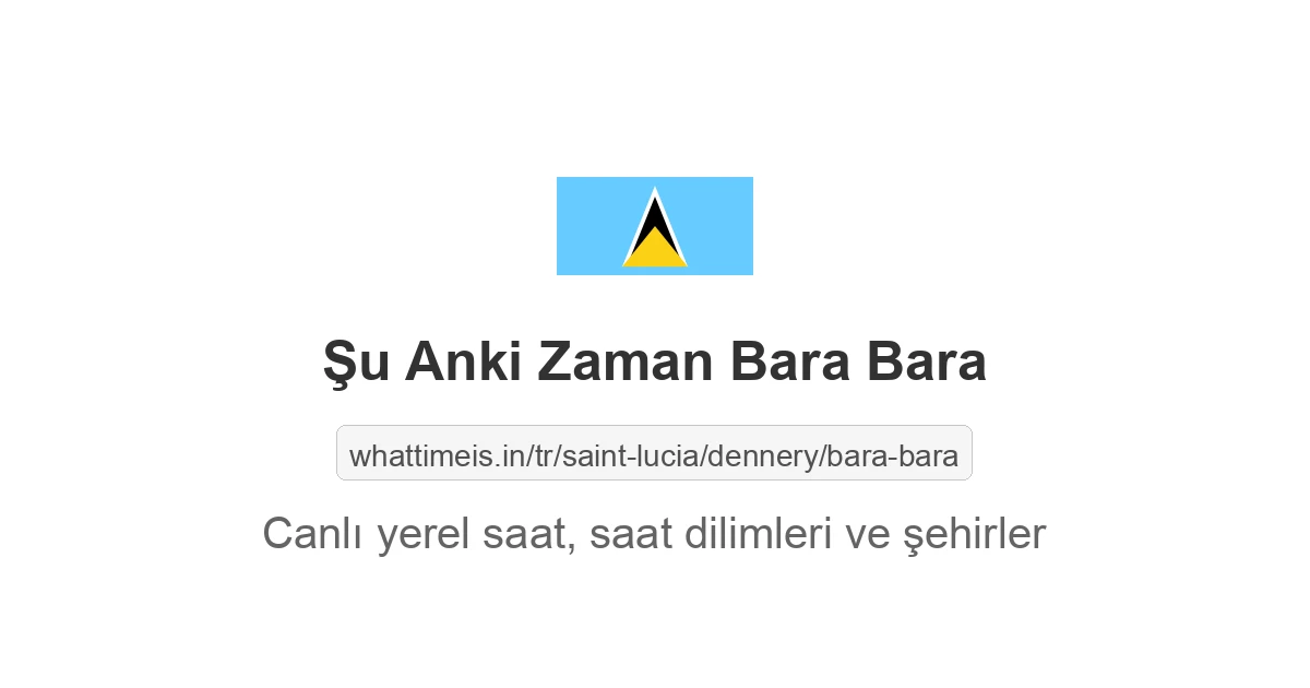 Bara Bara şehrinde şu anki saat