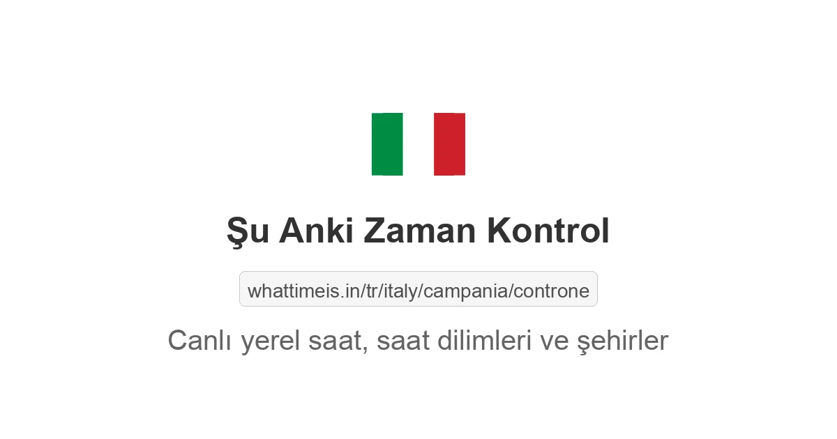 Kontrol şehrinde şu anki saat