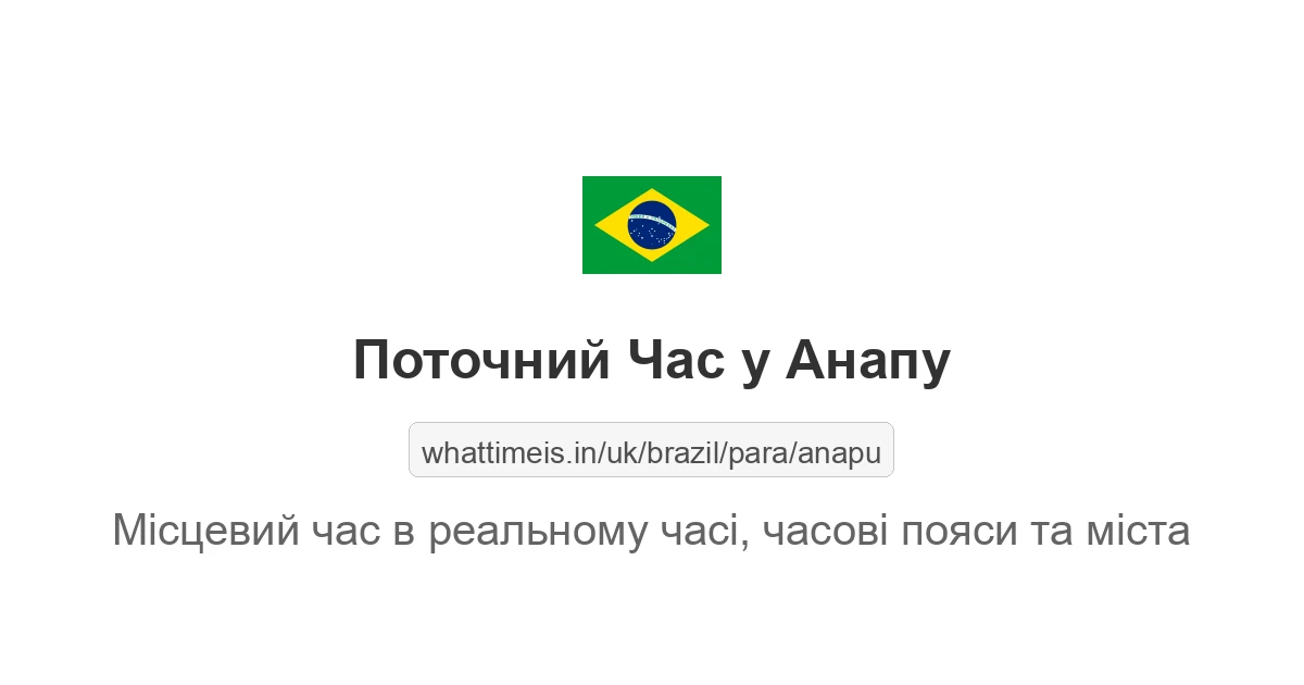 Поточний час у Анапу