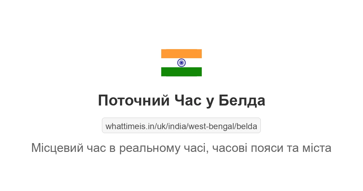 Поточний час у Белда