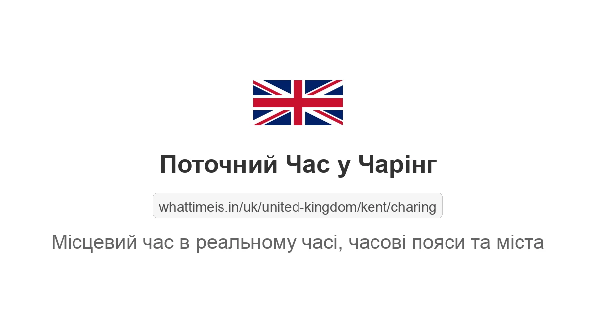Поточний час у Чарінг