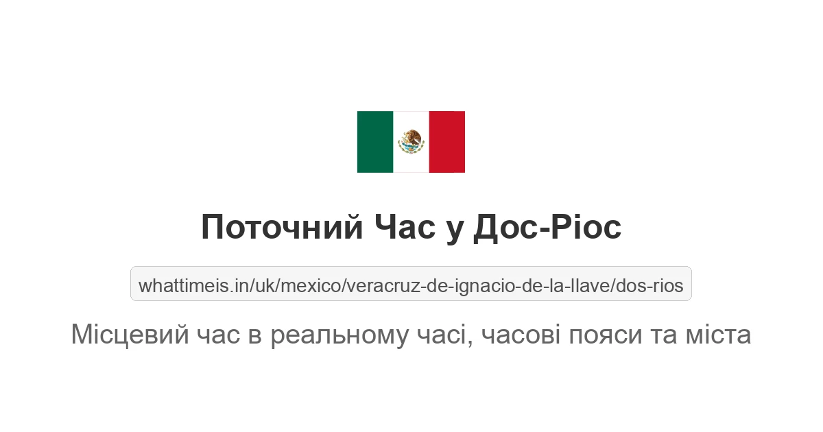 Поточний час у Дос-Ріос