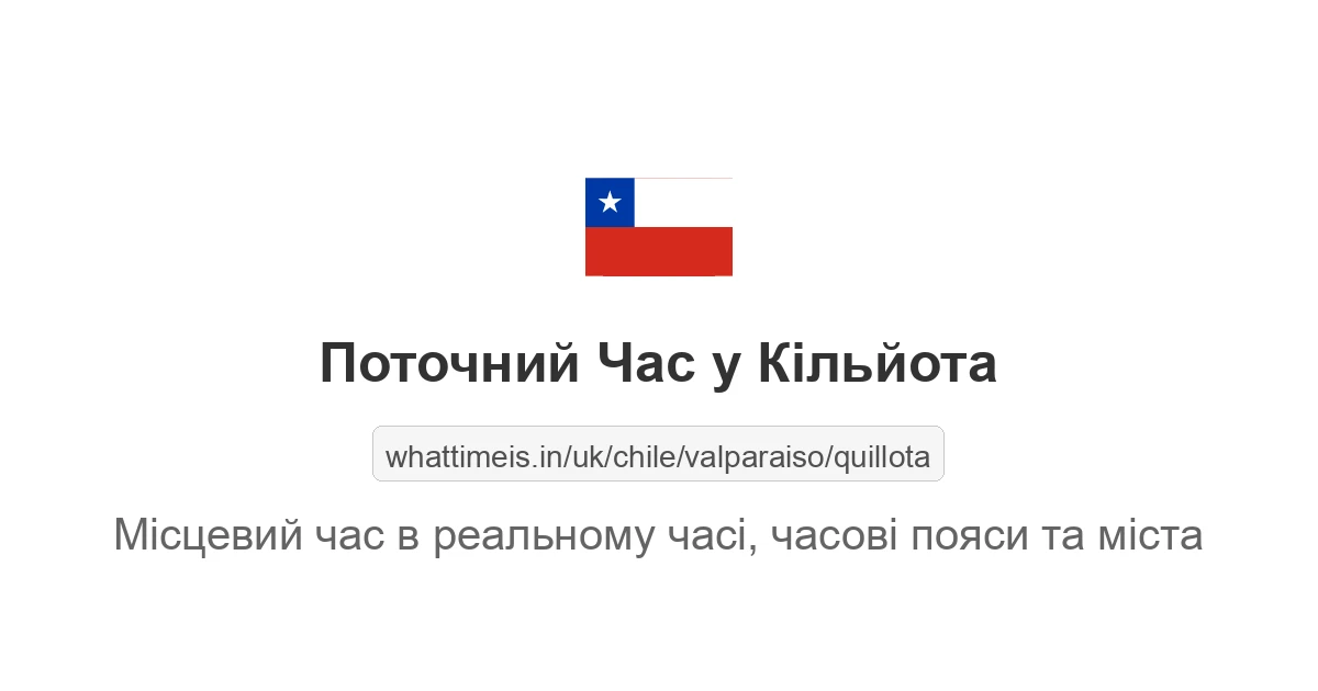 Поточний час у Кільйота