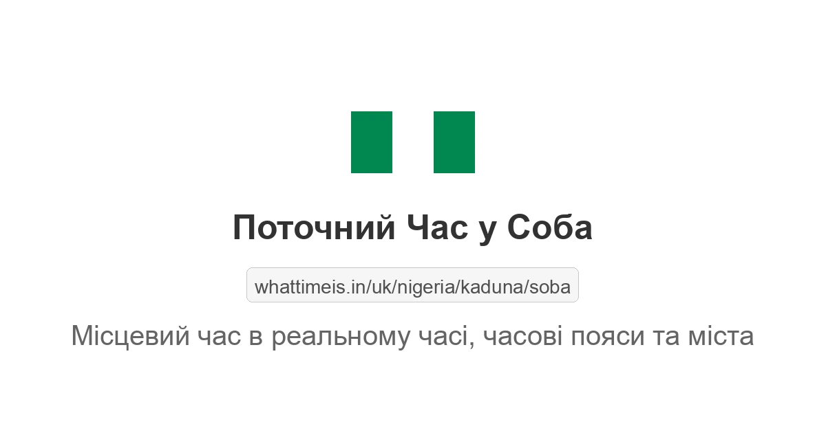 Поточний час у Соба