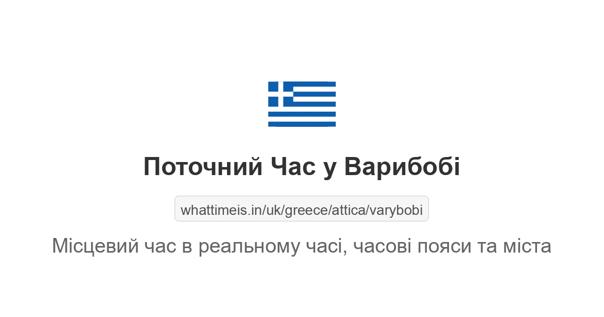Поточний час у Варибобі
