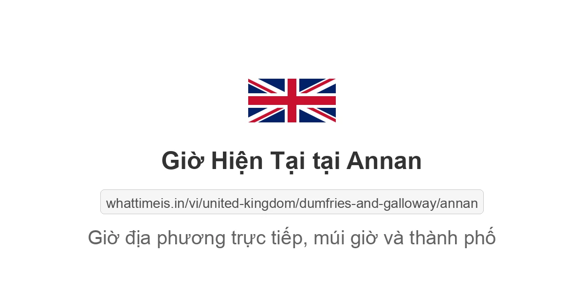 Giờ hiện tại ở Annan