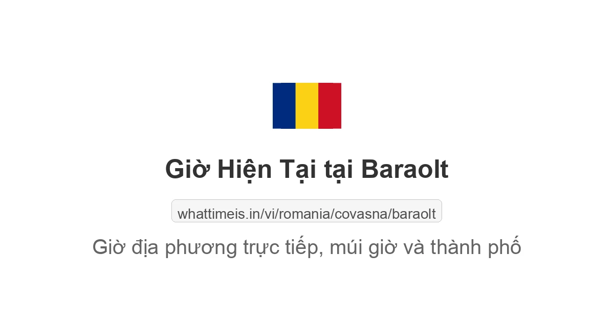 Giờ hiện tại ở Baraolt