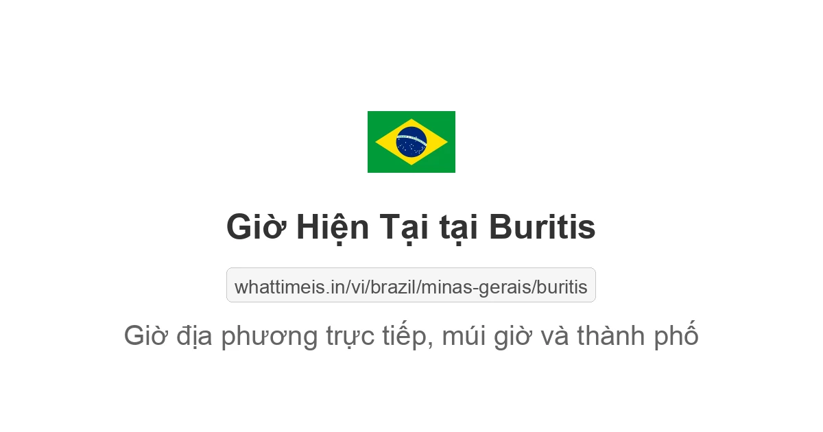 Giờ hiện tại ở Buritis