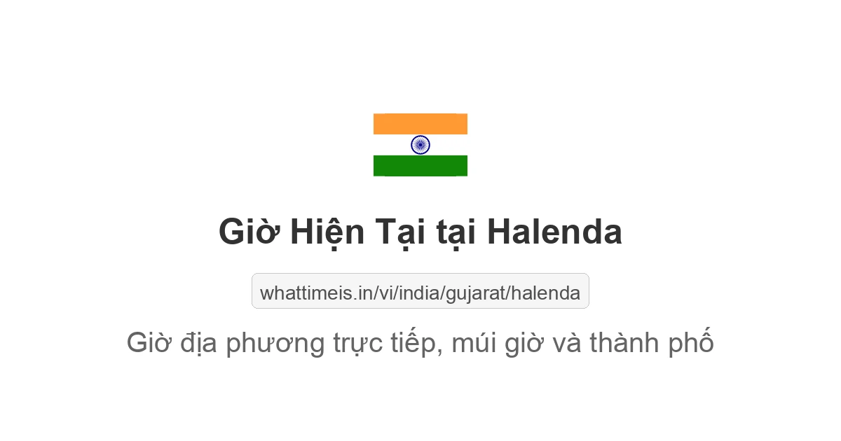 Giờ hiện tại ở Halenda