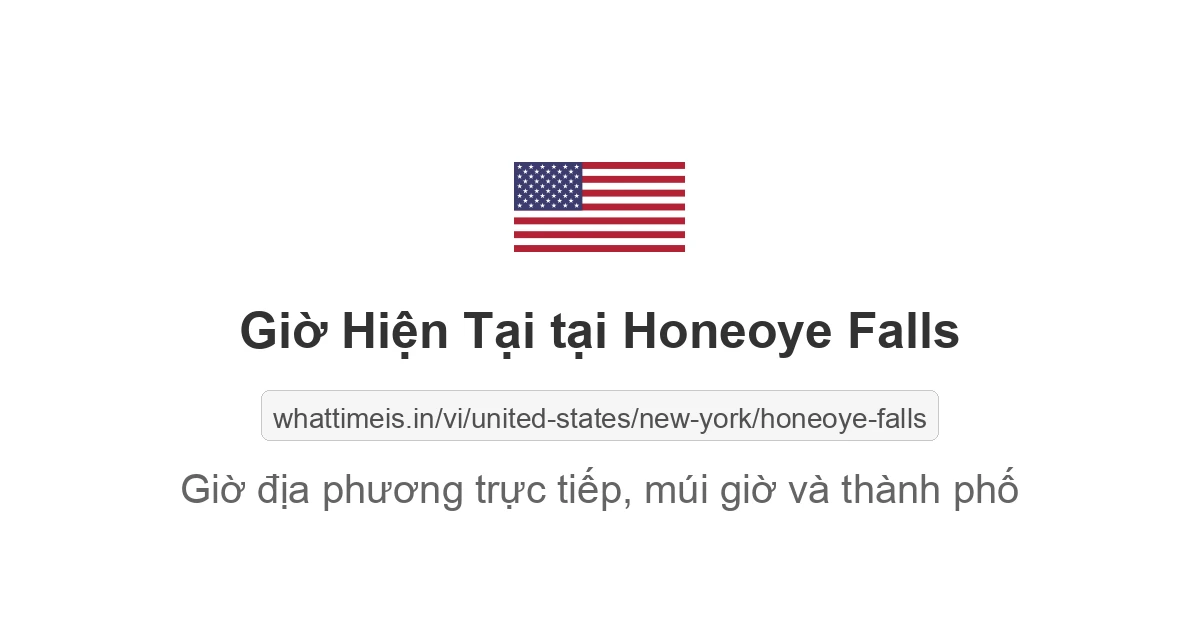 Giờ hiện tại ở Honeoye Falls