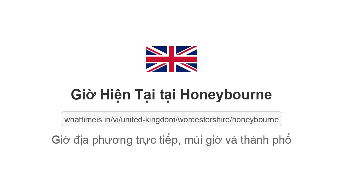 Giờ hiện tại ở Honeybourne