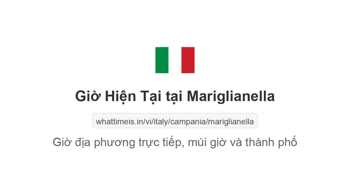 Giờ hiện tại ở Mariglianella