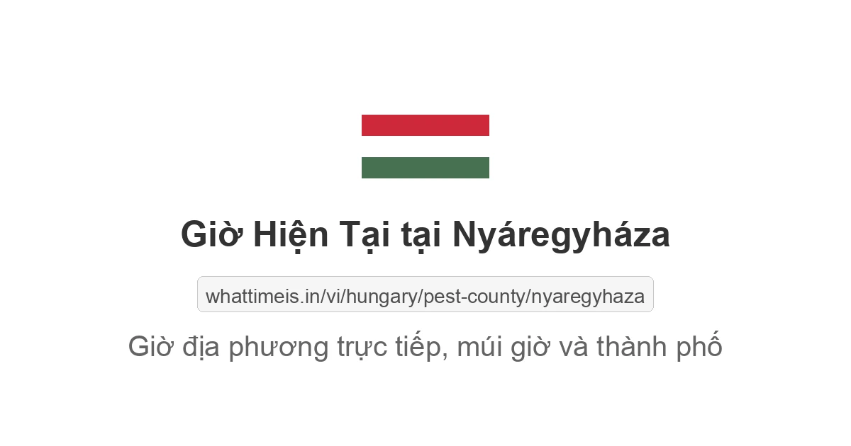 Giờ hiện tại ở Nyáregyháza