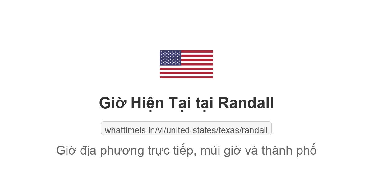 Giờ hiện tại ở Randall