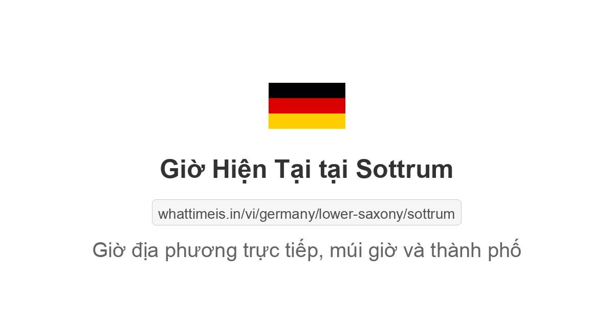 Giờ hiện tại ở Sottrum