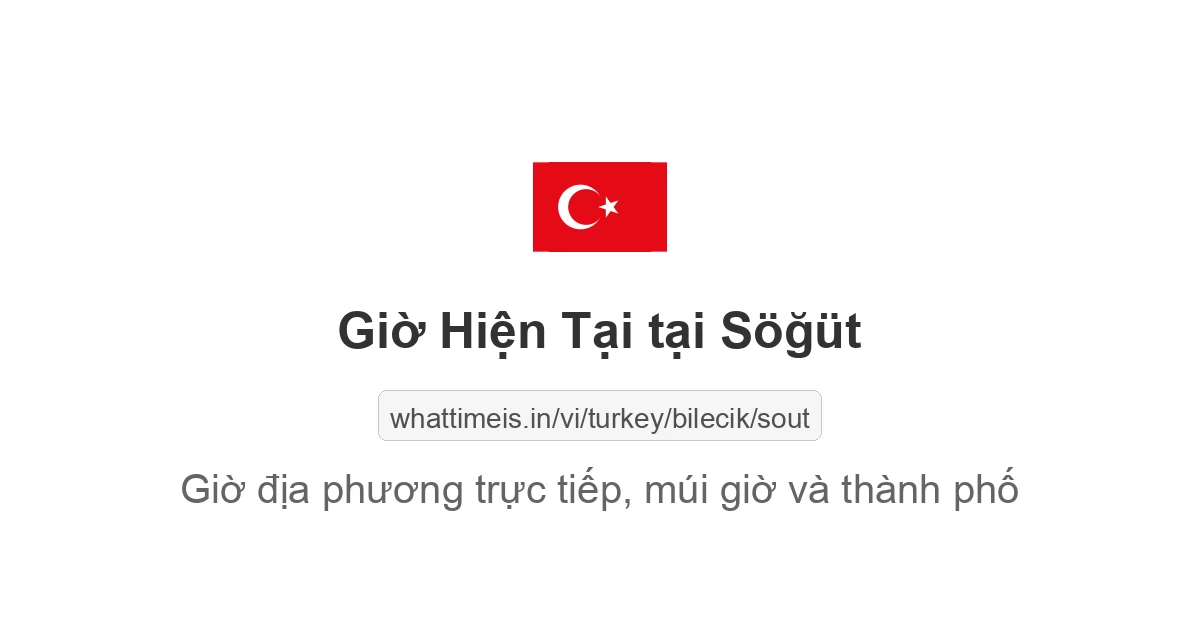 Giờ hiện tại ở Söğüt
