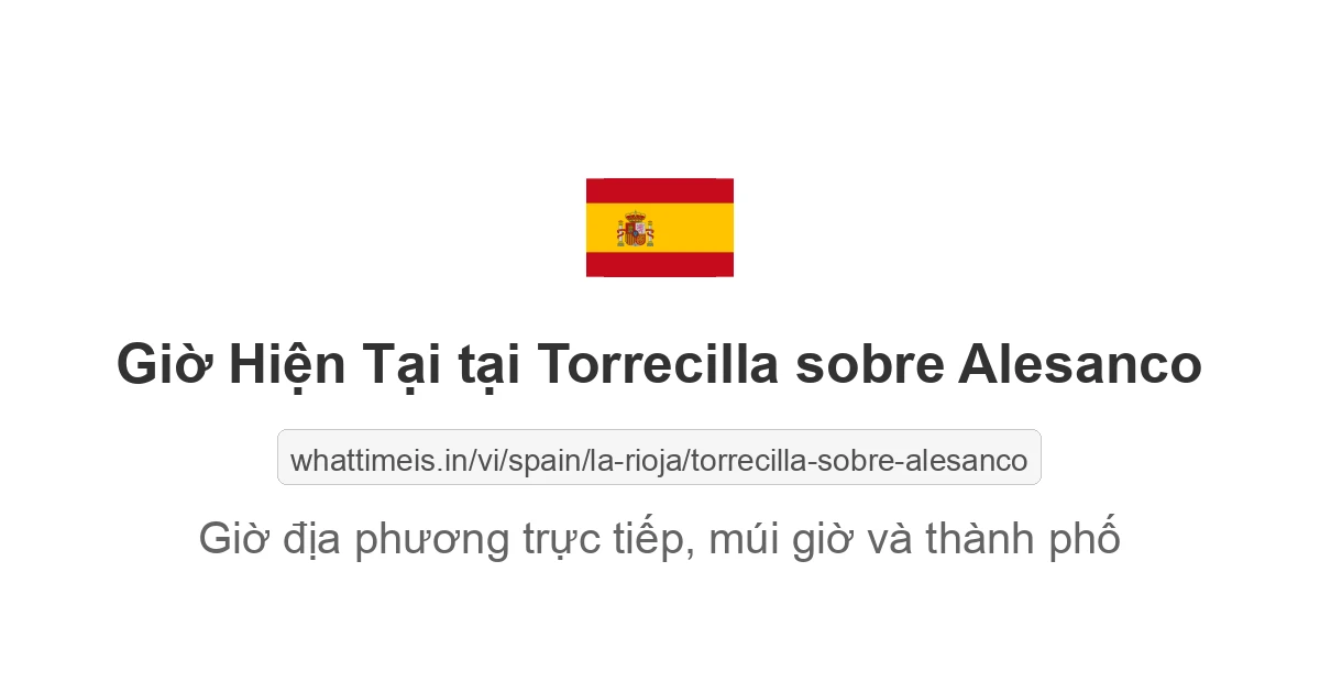 Giờ hiện tại ở Torrecilla sobre Alesanco