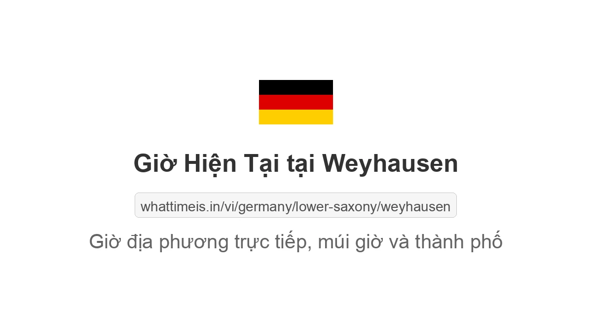 Giờ hiện tại ở Weyhausen