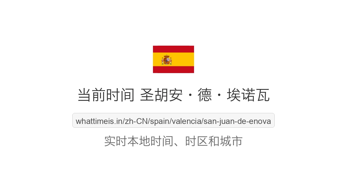 圣胡安·德·埃诺瓦 的当前时间